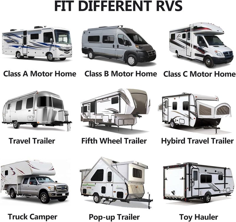 Piwerod RV Awning Support Roller Cradle Center Support for RV Camper Awning, Black - Image 5